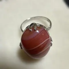 アゲート リング オーバルカット