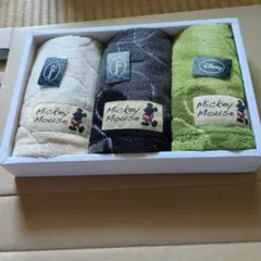 Disney ミッキーマウス ミニタオル3枚セット