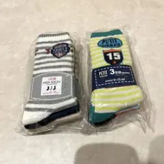 ハイソックス　3足組2セット　9-15cm