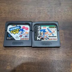 ジャンク　ソニック・ザ・ヘッジホッグ2 & テイルス　2本セット　ゲームギア