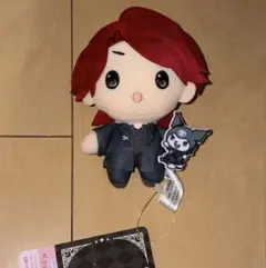 LUNA SEA×KUROMI マスコット　ラウンドワン限定　ぬいぐるみ 𖥔⏔⏔⏔⏔⏔⏔𓋭⏔⏔⏔⏔⏔⏔𖥔 ♰LUNA SEA × KUROMI♰ ＃ラウンド