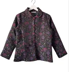 vintage jacket イタリア製 ジャカード織 チャイナ ジャケット
