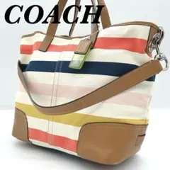 COACH totebag shoulderbag boarder 2wayのサムネイル