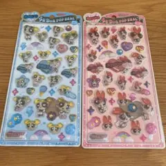 パワーパフガールズ うるちゅる　ポップシール バブルス　ブロッサム