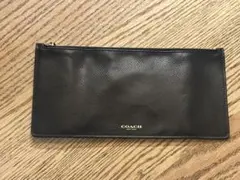 COACH ブラックレザーポーチ