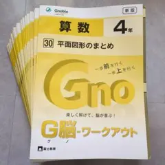 新品未記入　グノーブル　G脳ワークアウト　テキスト　算数4年　解答　問題集