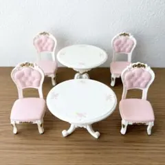 シルバニアファミリー ローズガーデンティーパーティー 【テーブル イス】2セット