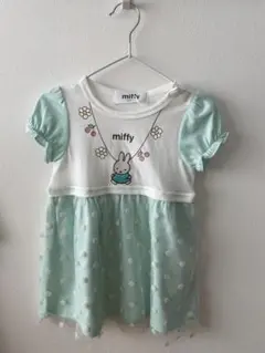 ミッフィー　ワンピース　グリーン