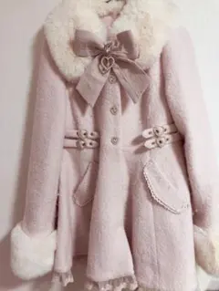 LIZLISA ビジューリボンミニ丈Aラインコート