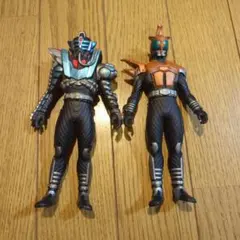 仮面ライダーカブト ソフビ17cm 2体セット