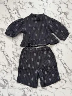 アプレレクール  セットアップ　ぽわん袖トップス　80