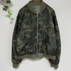 ディスコート　リバーシブル　ブルゾン　ミリタリージャケット　迷彩　シースルー