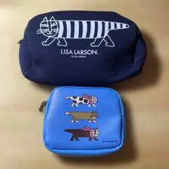 LISA LARSON ポーチ 2点セット　猫のサムネイル