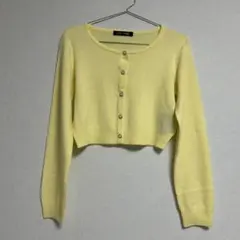 CECILMcBEE セシルマクビー イエロー カーディガン パステルカラー