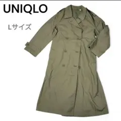 【美品】UNIQLO U トレンチコート L カーキ ユニセックス 春秋 ロング