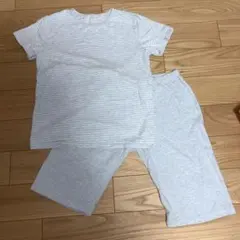 パジャマ　綿　150 水色　半袖