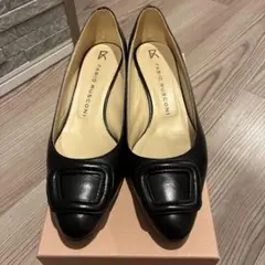 【美品・未使用級】FABIO RUSCONI ブラックパンプス