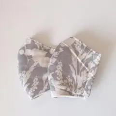 値下げ。人気 グレー 子供用 大人用 綿100％ 洗える 立体 インナーマスク