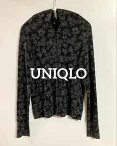 UNIQLO 花柄フルジップパーカー L