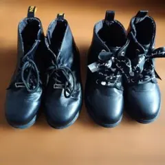 女の子 編み上げ ショートブーツ 21cm 2足セット