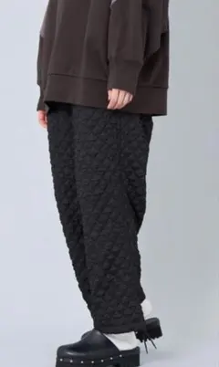 CITEN シテン キルトフウ ジョガーパンツ　ブラック　M