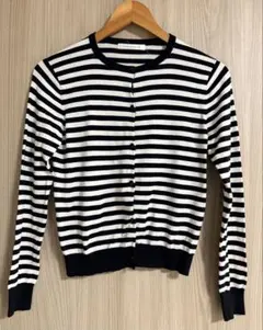 PINKY&DIANNE 長袖ボーダーカーディガン