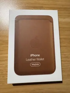 MagSafe対応iPhoneレザーウォレット サドルブラウン 未使用品