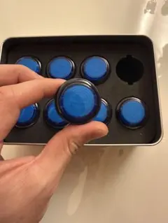 qanba gravity ksアケコンボタン静音8個 箱入り