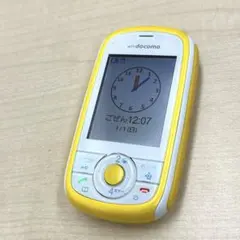 【T】NTT docomo キッズケータイ HW-01D イエロー 本体 現状品のサムネイル
