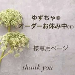 ゆずちゃ❁オーダーお休み中⚮様専用♡