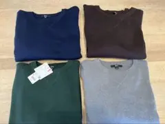 UNIQLO：C スムースコットン クルーネックセーター XL ４枚セット