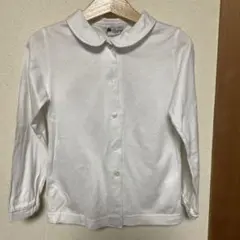 Dressage 襟付き長袖シャツ 120サイズ ホワイト