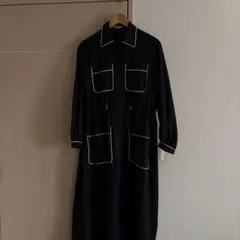 みり様専用】PESERICOシャツワンピース ネイビー 42 - メルカリ