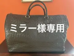 イビザパイソンレザー ボストンバッグ ブラック - メルカリ