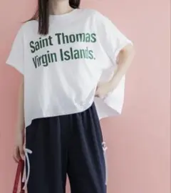 coca ロゴプリントTシャツ ホワイト