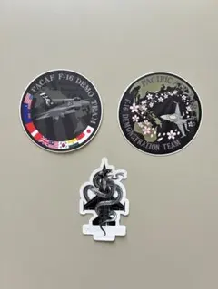 3枚セット　F-16 戦闘機　ステッカーのサムネイル
