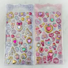 キラキラ 宝石シール ジュエルシール 2枚セット