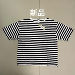 【新品タグ付】tieasyユニセックス　ボーダー半袖Tシャツ　ストライプ　3のサムネイル