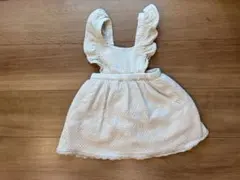 ZARAKIDS ホワイト ジャンバースカート 98cm