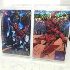 Gundam GQuuuuuuX カードウエハース　X＆赤いガンダム