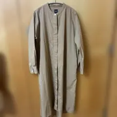 GAP モカ色 シャツワンピース 長袖