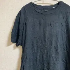 GUESS ブラック Tシャツ カモフラージュ裾　Lサイズのサムネイル