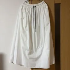 ドローストリング ロングスカート ホワイトのサムネイル