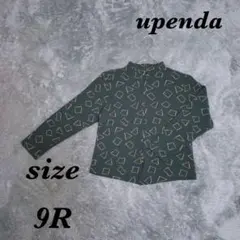upenda (9R) 長袖カットソー ハイネック 日本製 丈短め 総柄のサムネイル