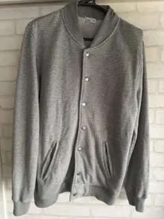 Coen ストライプ グレー スウェットスタジャン