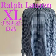 ラルフローレン チェック柄 ボタンダウンシャツ　良品　US古着　BLAKE