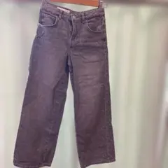 ZARA　ラインストーン付きデニム　140㎝　ブラックのサムネイル
