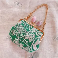 ミナペルホネン　ハンドメイド　がま口