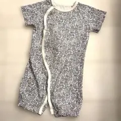 プティマイン 花柄ロンパース 半袖
