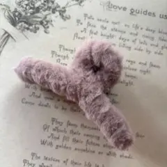 人気ヘアクリップ　バンスクリップ　ピンク 大きめ　高見え　コーヒー色